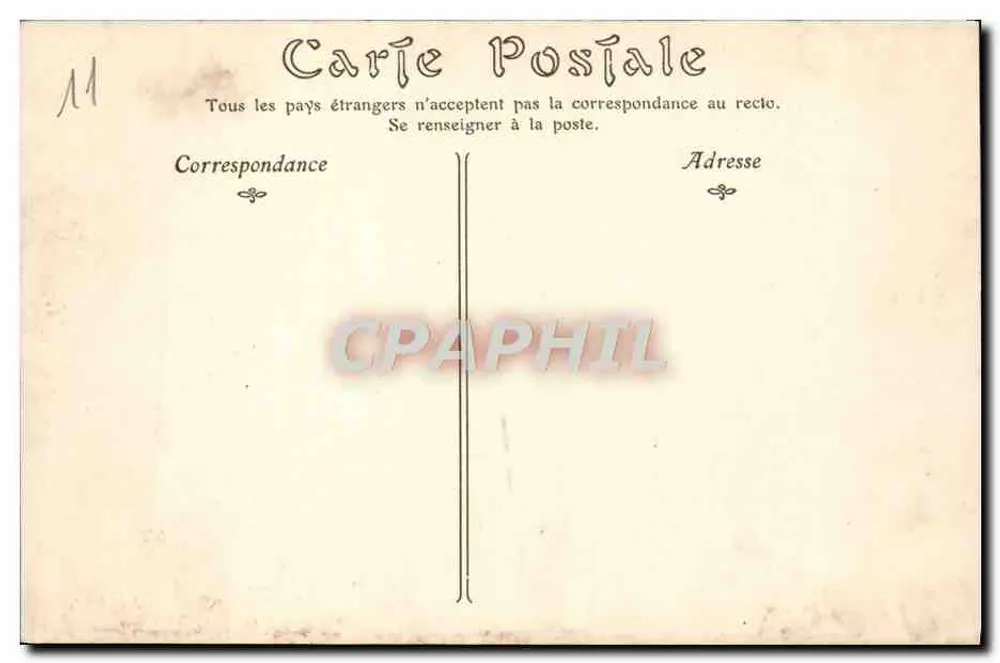 Cidade de CARCASSONNE. -- Conjunto do Castelo (nordeste) — Editor: A. Léonard, n° 77 - Verso
