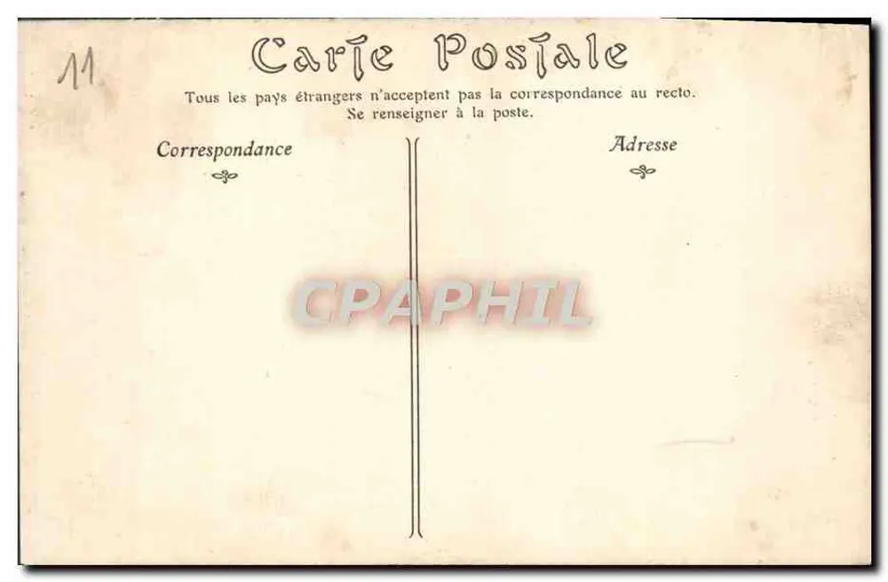 Cidade de CARCASSONNE. Torre da Justiça — editor desconhecido, n° 13 - Verso