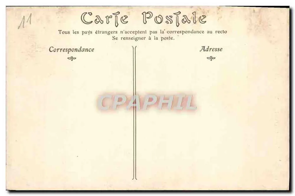 Cité de CARCASSONNE — Die Visigothentürme und der Inquisitions-Turm — Verlag unbekannt, n° 12 - Rückseite