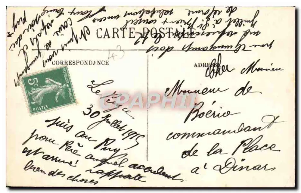 Le Puy — Schlacht an der Porte Panessuat — Musée Crozatier - Rückseite