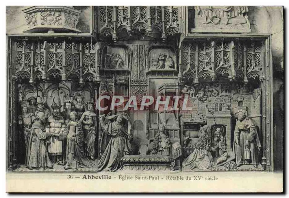 Abbeville — Kirche Saint-Paul — Rokel der 15. Jahrhunderts - Vorderseite