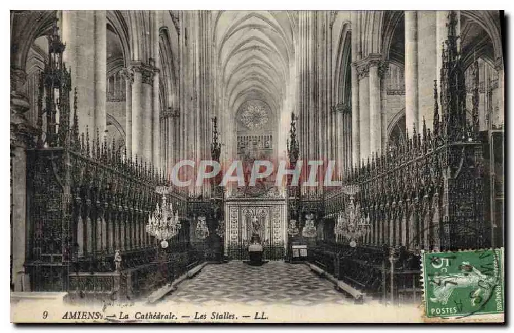 Amiens — A Catedral — As Stalles — LL. — n°9 - Frente