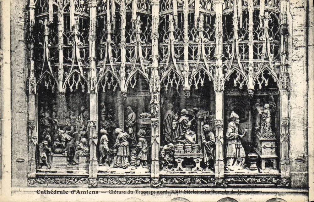 Kathedrale von Amiens — Schließung des nördlichen Querhauses (16. Jahrhundert) — Der Tempel Jerusalem - Vorderseite