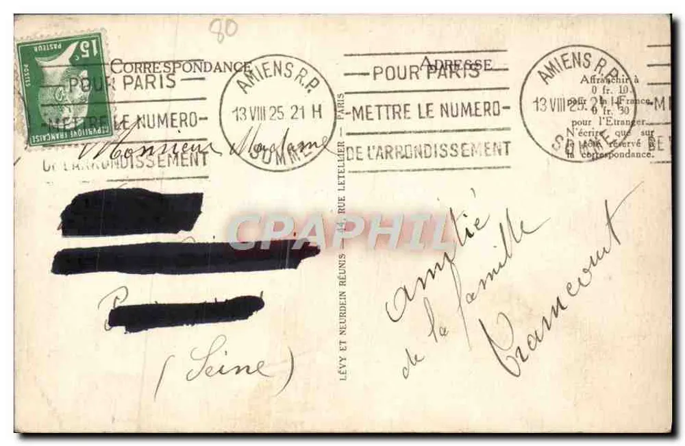 Amiens — Statua Piotra Ermity — I.L. n°26 - Rewers