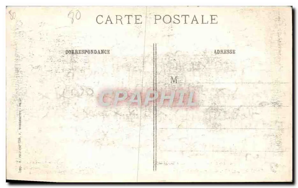 Albert (Somme) — Zerstörte Kirche nach dem Bombenangriff — Visé Paris 231 - Rückseite