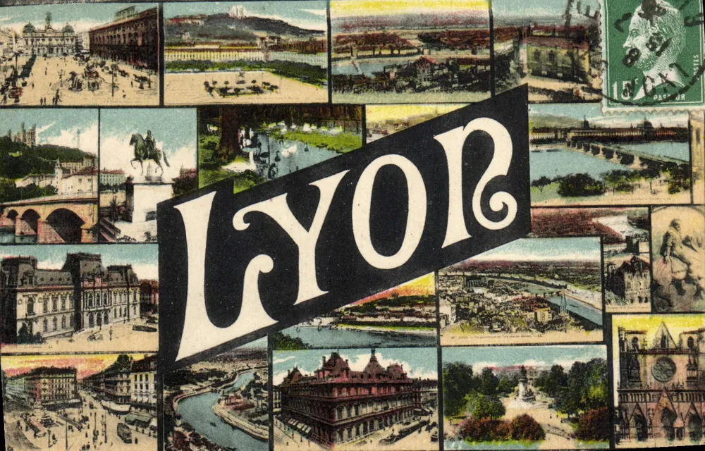 Lyon — vista panorâmica — editor não visível - Frente
