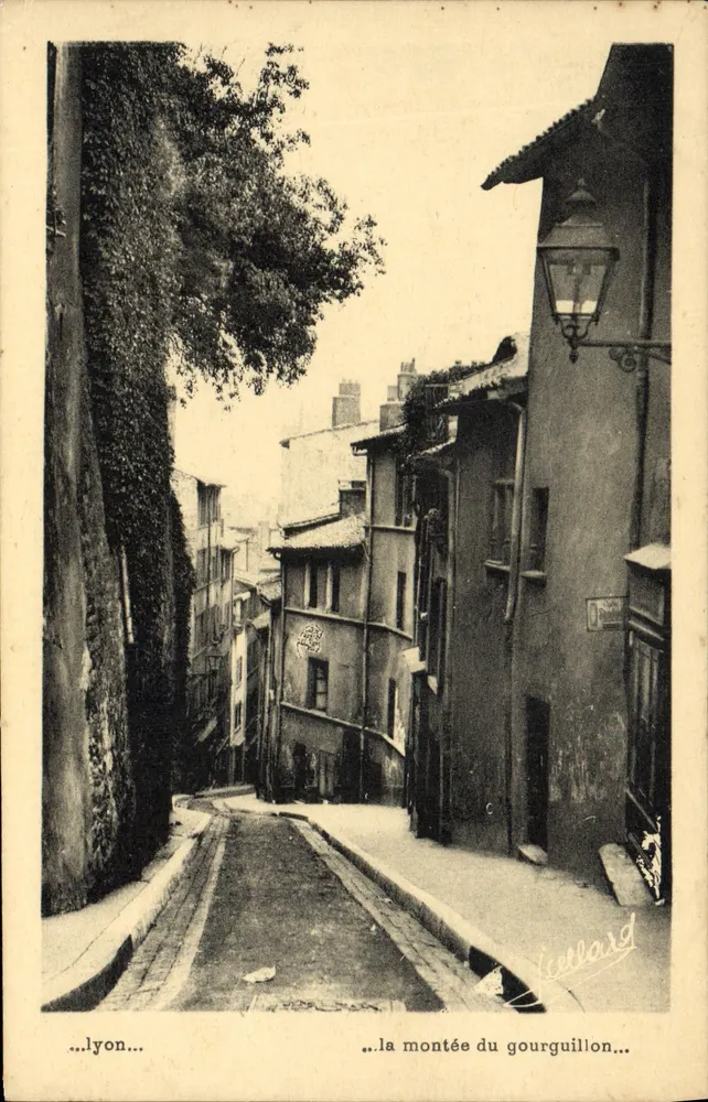 Lyon — a subida do gourguillon — Edições J. Callard - Frente