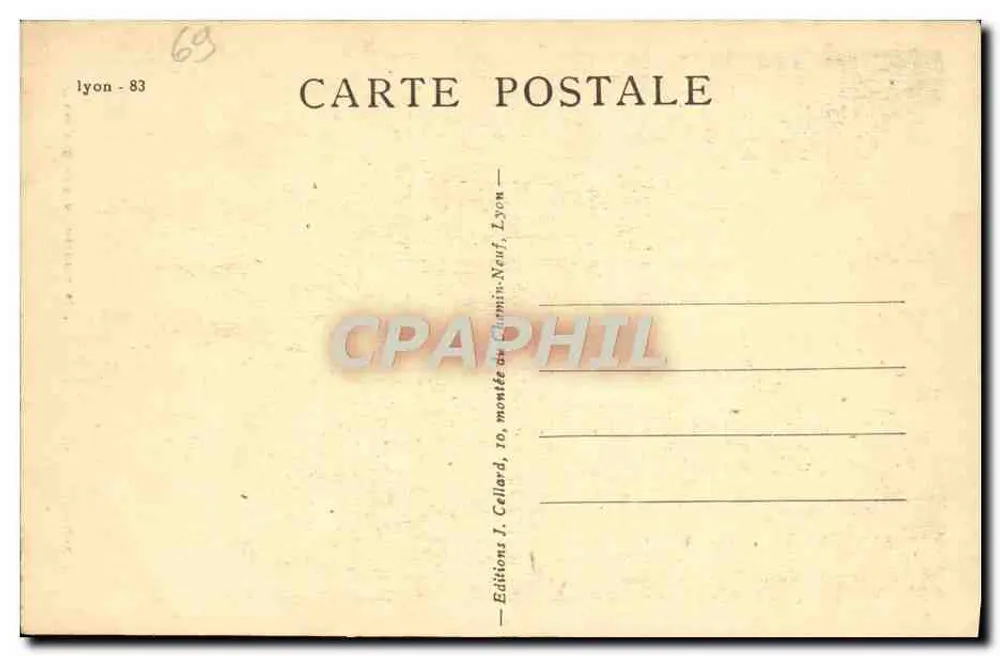 Lyon — a subida do gourguillon — Edições J. Callard - Verso
