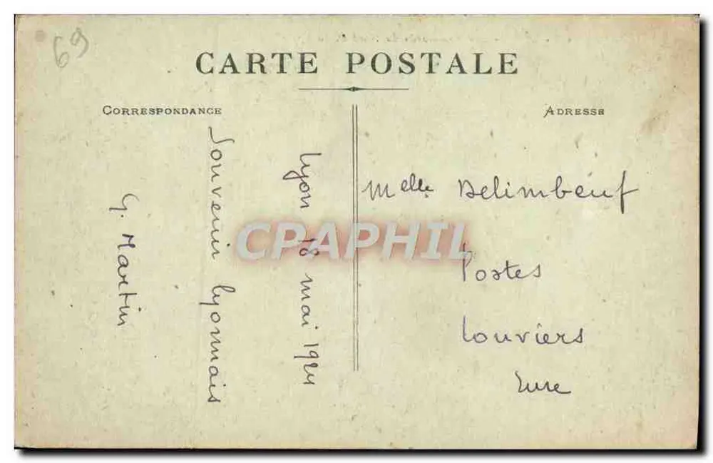 LYON — Les Boulevards du Nord et du Lycée — Editor A.D. n°118 - Verso