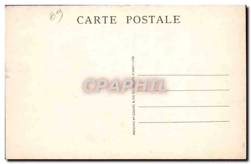 Künstlerisches Lyon — Das Präfekturgebäude und seine Gärten — Nr. 133 - Rückseite