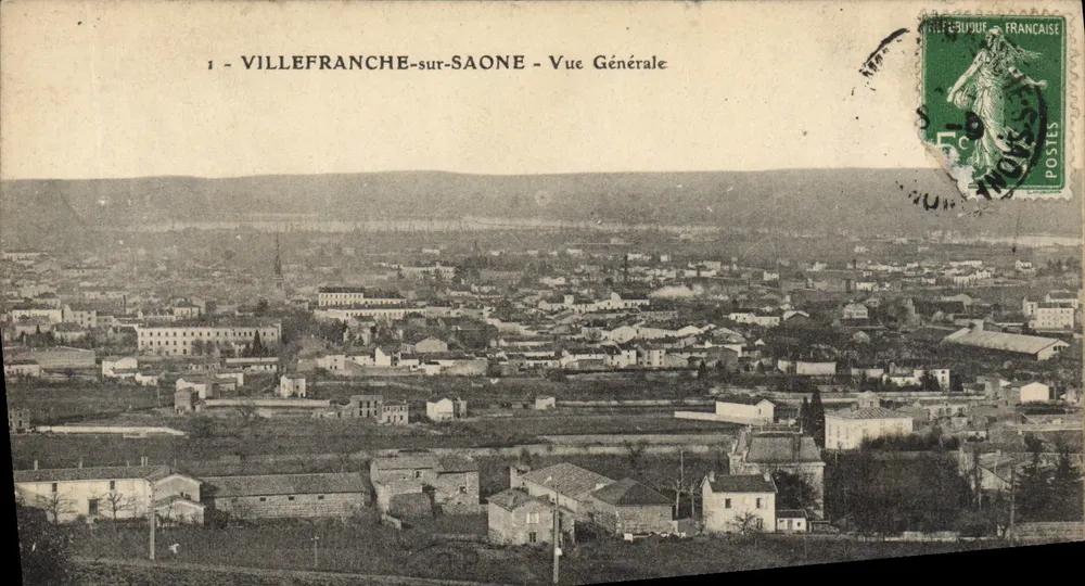 VILLEFRANCHE-sur-SAONE — Vista General — editor desconocido, n° de serie 1 - Anverso