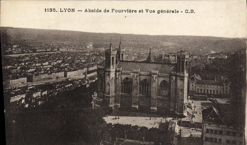 LYON — Abside de Fourvière e Vista Geral - C.B. - Frente