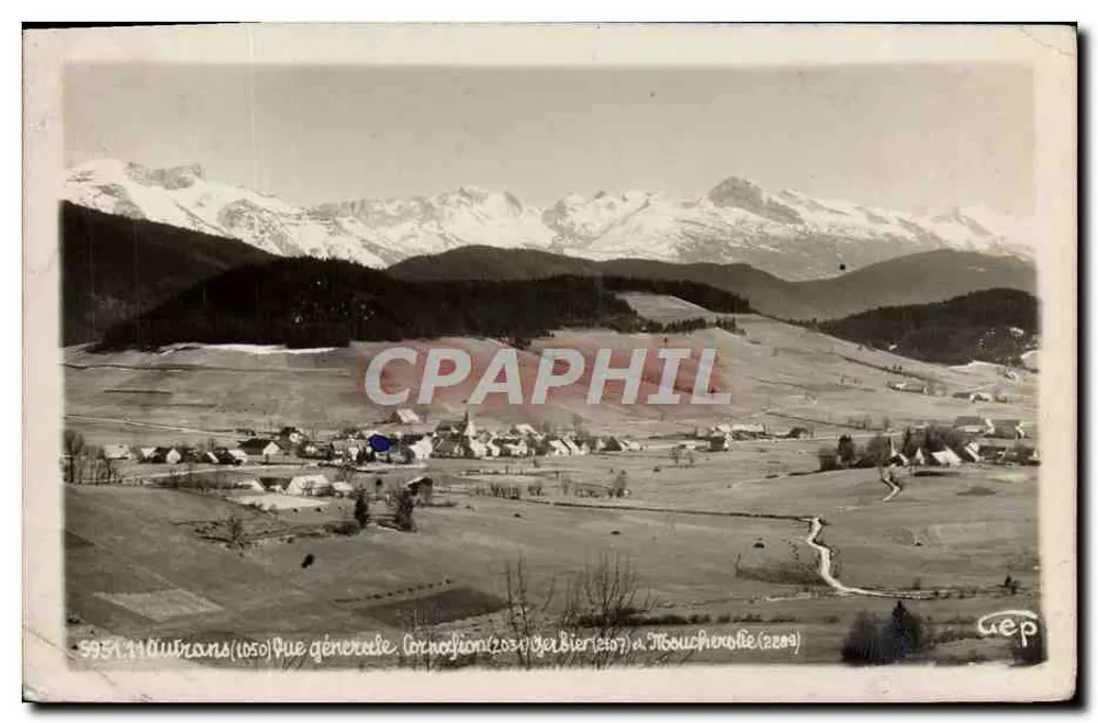 Vista geral de Mouans — Brenon (2031), Gerbier (2167), Noucheporelle (2209) — CEP - Frente