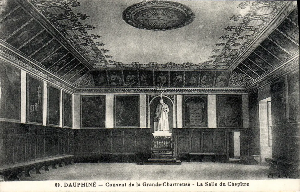 Dauphiné — Konvent von Grande-Chartreuse — Die Kapitelhalle - Vorderseite