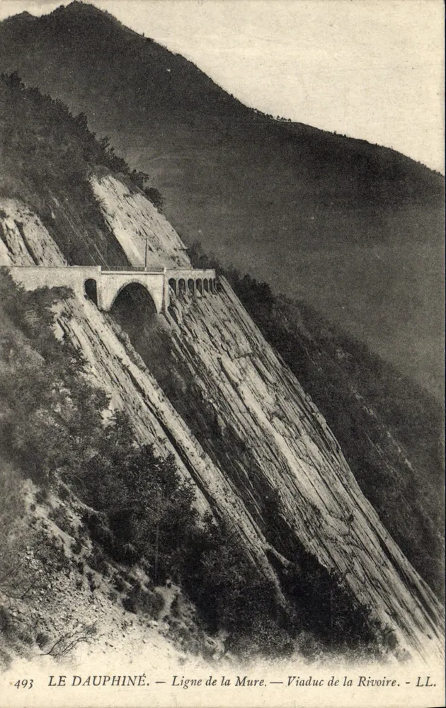 Das Dauphiné — Linie von La Mure — Viadukt der Rivoire — LL. — Nr. 493 - Vorderseite