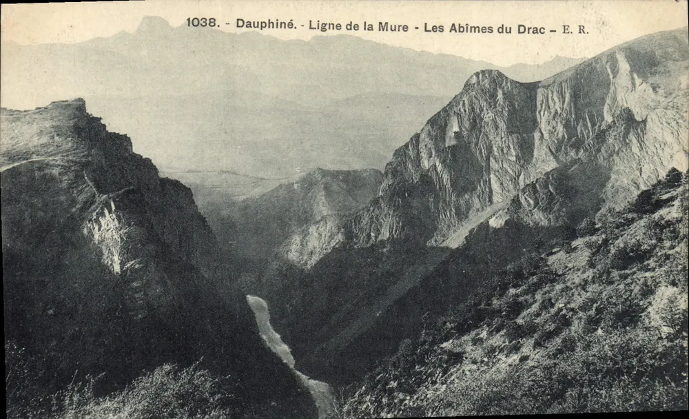 Die Abîmes du Drac — Dauphiné — Linie von La Mure — E.R. — n° 1038 - Vorderseite