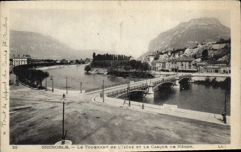 Grenoble — Der Bogen der Isère und der Helm Neros — LL, Nr. 28 - Vorderseite