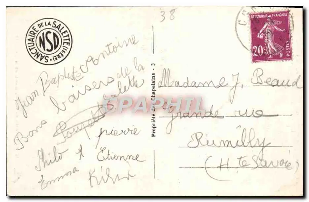 Panorama de Notre-Dame de la Salette — Sanctuaire de la Salette — editor ARA, n°18 - Verso