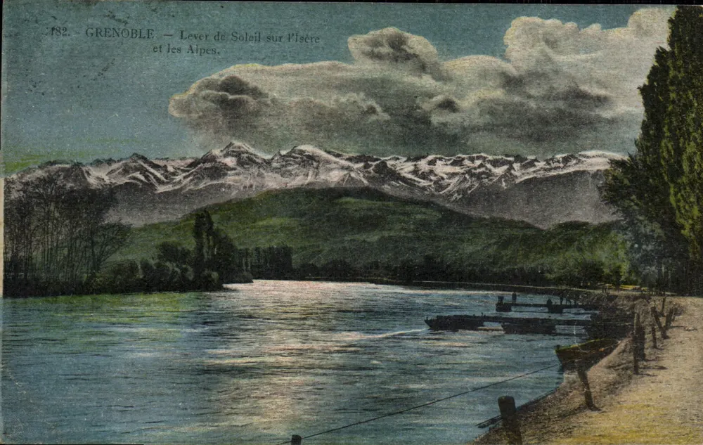 Grenoble — Sonnenaufgang über die Isère und die Alpen — C. Baiffert, n°782 - Vorderseite