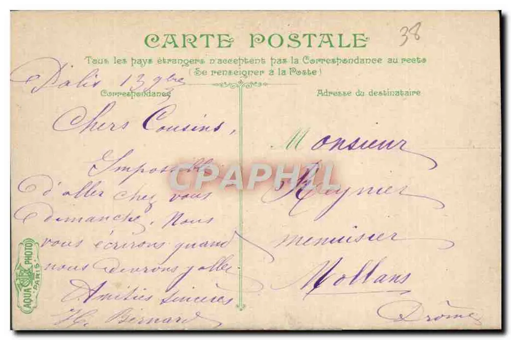 Grenoble — A cidade e o Moucherotte — LV & C. - Verso