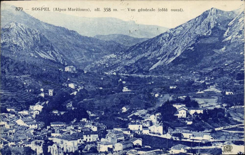 Sospel (Alpes-Maritimes) — Vista geral (lado oeste) — JND Phot. - Frente