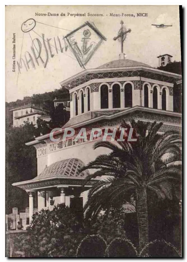 Nuestra Señora del Perpetuo Socorro - Mont-Poron, Niza — Edición Chausse Delort - Anverso
