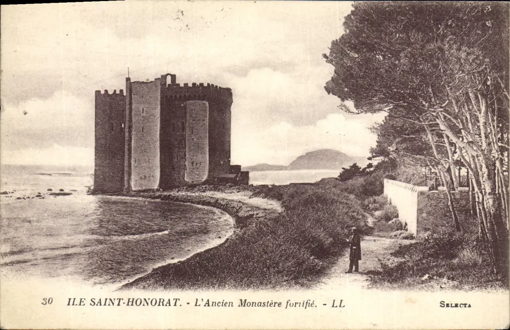 Île Saint-Honorat — Das befestigte alte Kloster — Selecta LL n°30 - Vorderseite