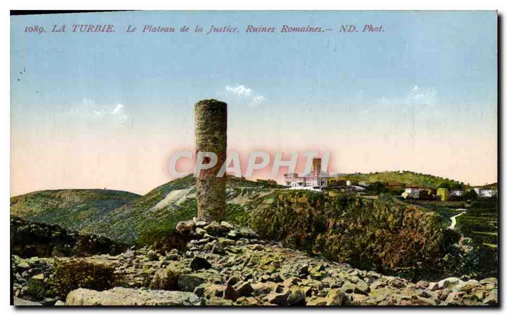 La Turbie — Der Platan des Rechts, römische Ruinen — ND. Phot. - Vorderseite