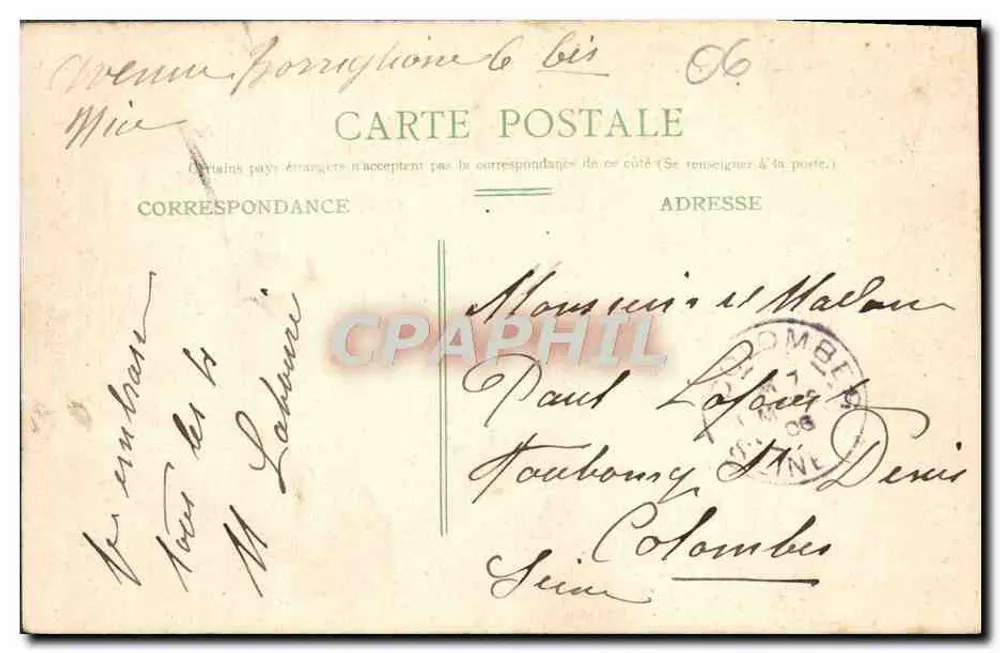 NICE — Statua Garibaldiego — Wydawca Picard, Nice, n°56 - Rewers