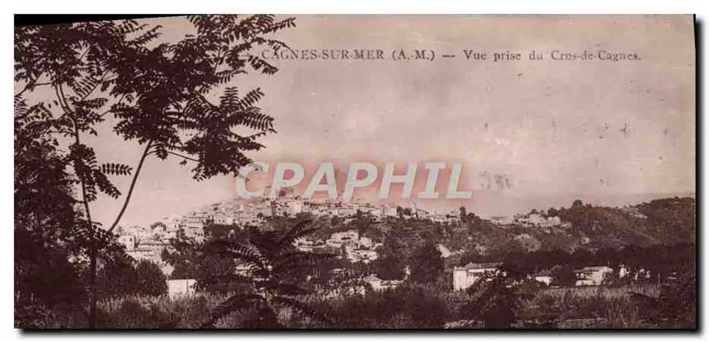 Cagnes-sur-Mer (A.M.) — Vue prise du Cros-de-Cagnes — Édition Il. Mendoise, N° 66 - Vorderseite