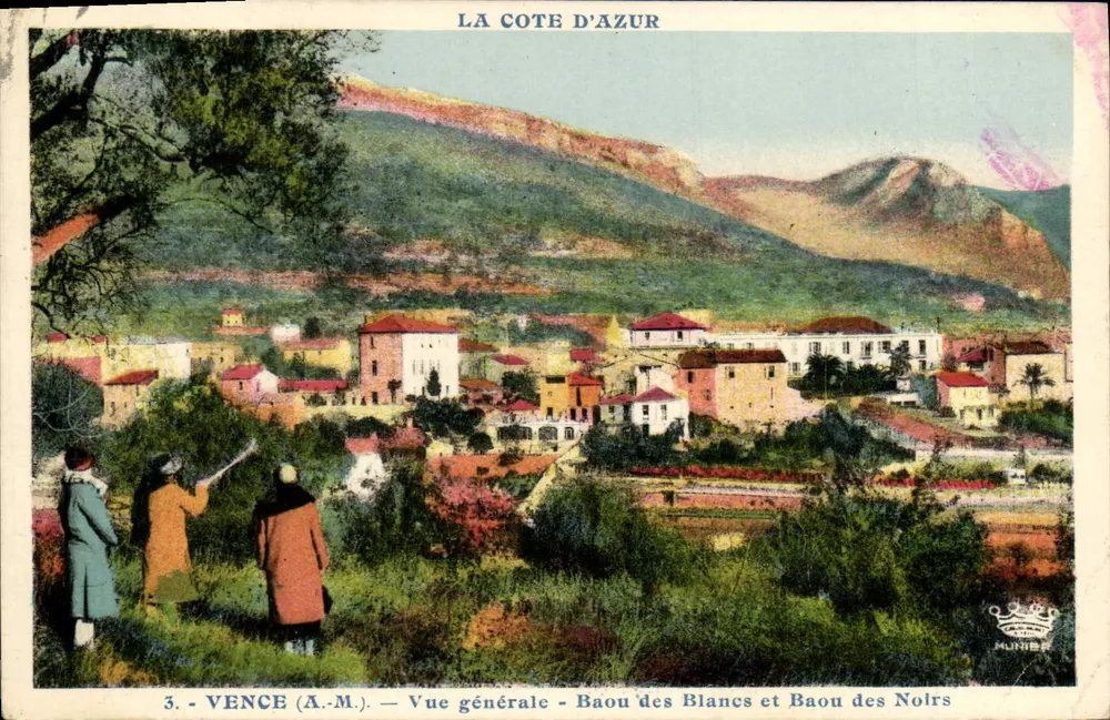 Vence (A.M.) — Allgemeiner Blick — Baou des Blancs und Baou des Noirs — Verlag MUNIER - Vorderseite