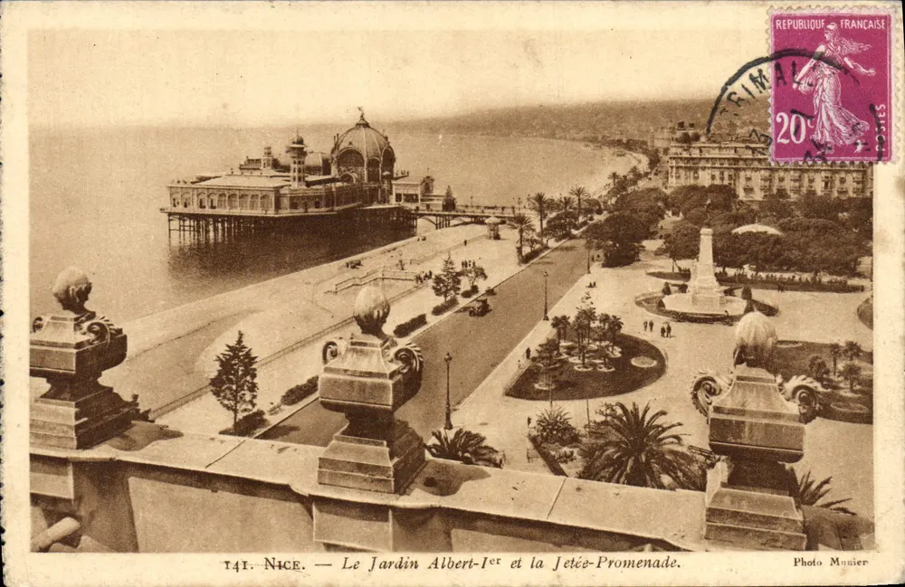 Nice — Le Jardin Albert-1er und die Jetée-Promenade — Photo Munier - Vorderseite