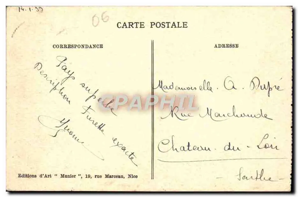 Nice — Le Jardin Albert-1er und die Jetée-Promenade — Photo Munier - Rückseite