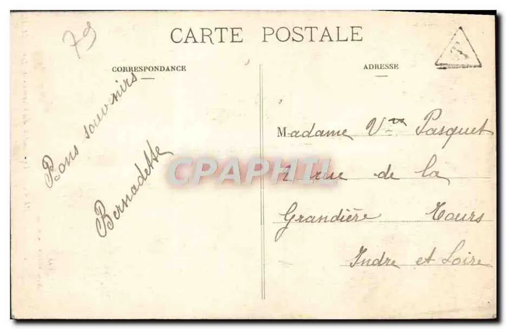Parthenay — Most nad liniami kolejowymi — Wydawnictwo Mérigot, nr 20 - Rewers