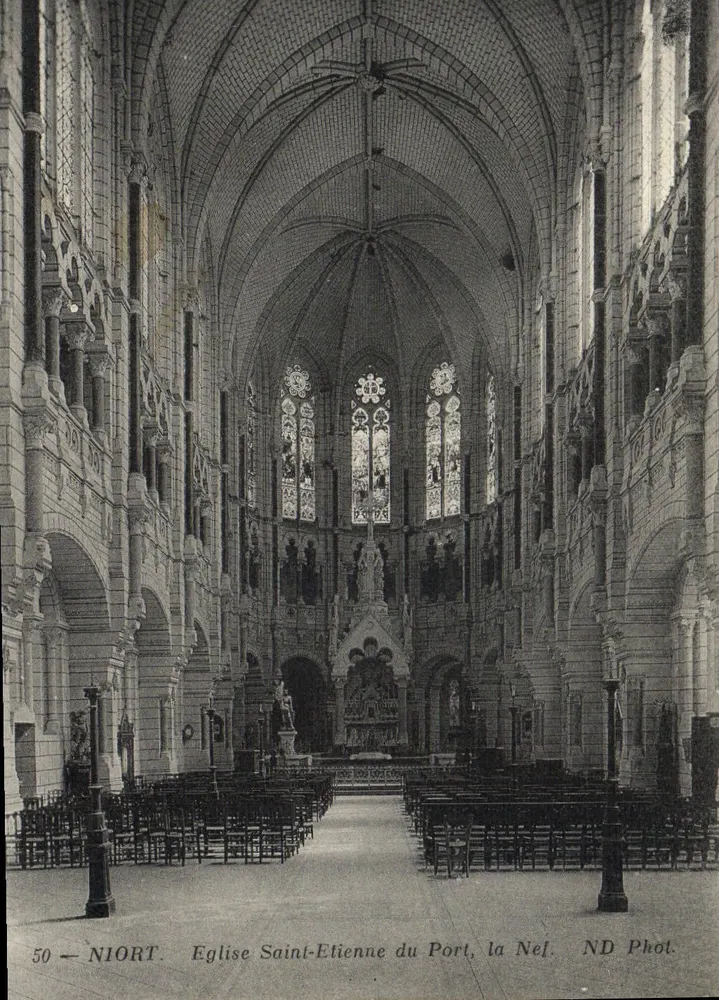 Niort — Kirche Saint-Étienne du Port, die Kirche — ND Fotografie - Vorderseite