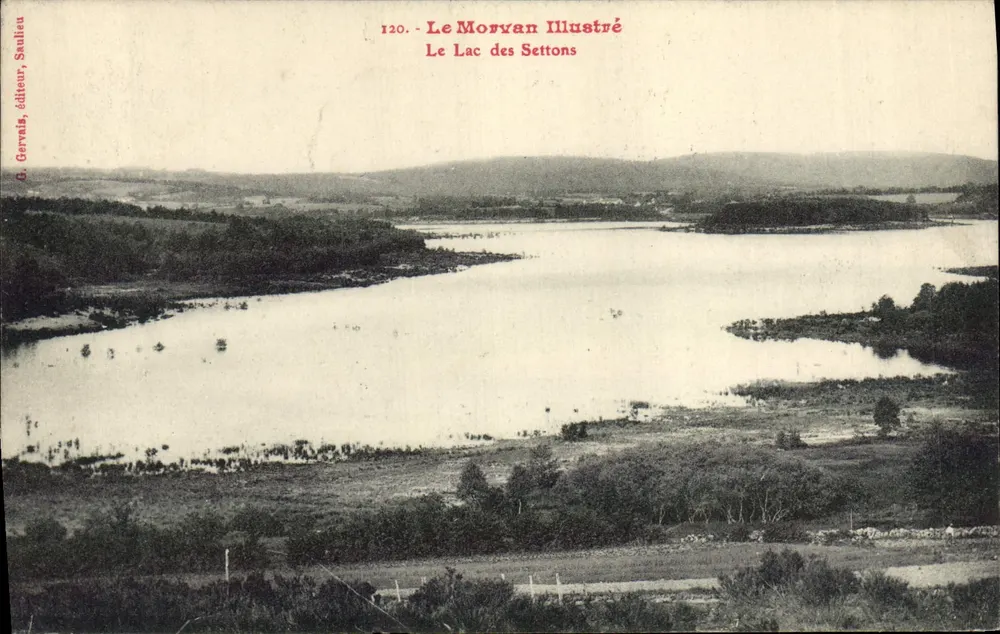 O Lago dos Settons — Le Morvan Illustré, n°120, editor Gervais, Saulieu - Frente