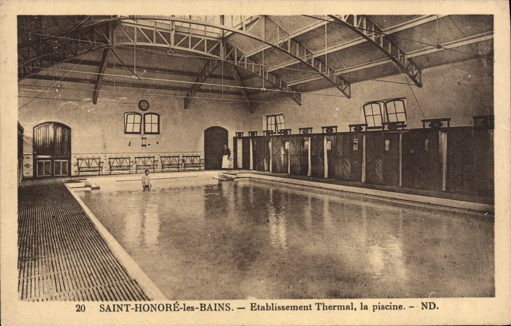 SAINT-HONORÉ-les-BAINS — Thermalbad, das Schwimmbad — ND. - Vorderseite