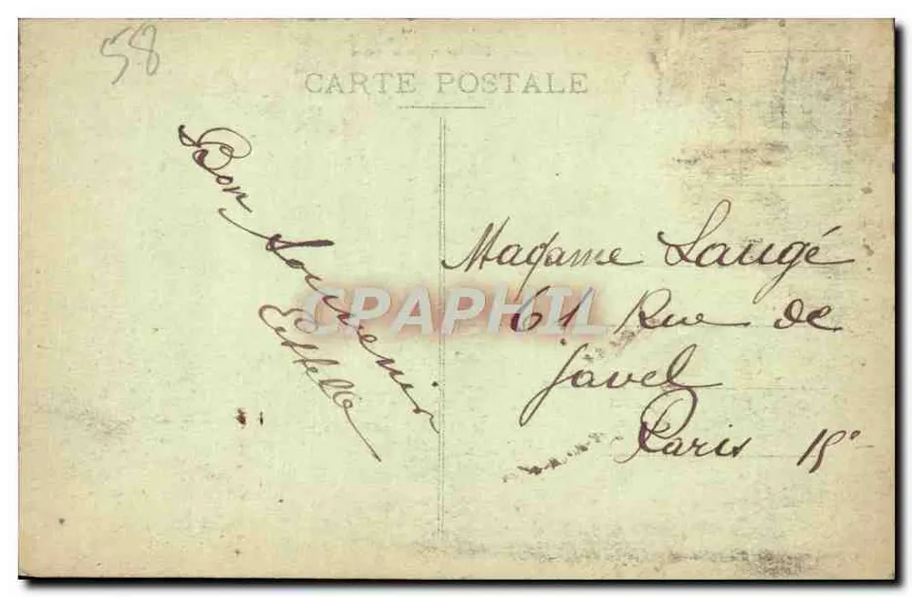 Myennes - As margens do rio Loire — G. Bory, édit.-photo, Cosne (Nièvre) - Verso