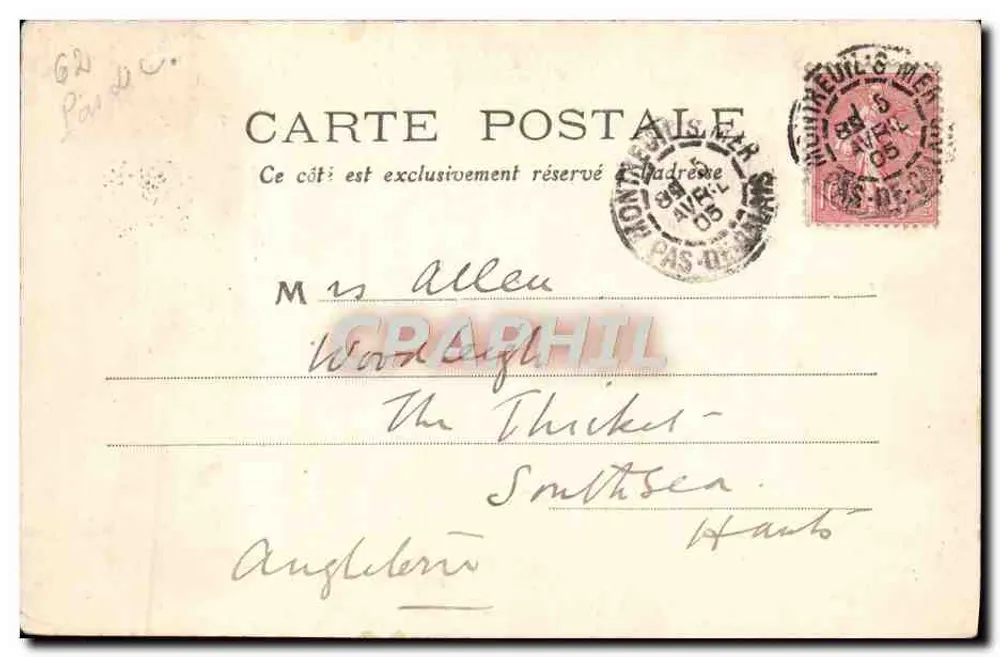 Montreuil-sur-Mer — Die Grande Rue — M. C. F. Issy (Seine) n°4 - Rückseite