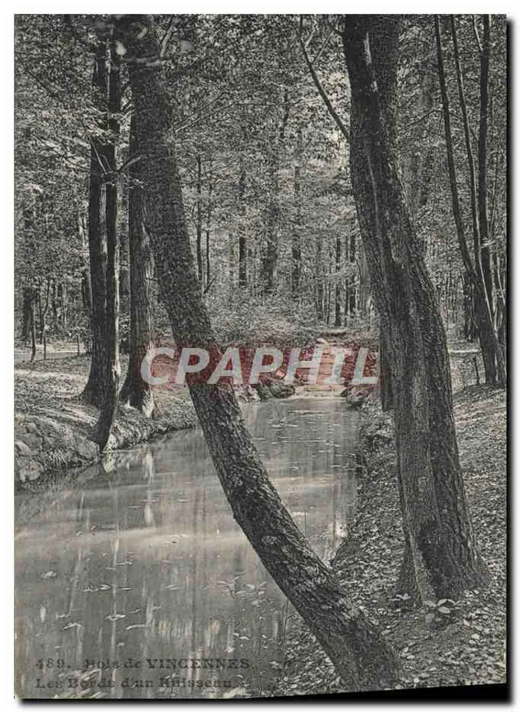 Vincennes-Wälder — Ufer eines Bachs — E. Malcuit, phot. - Verlag, Paris - Vorderseite