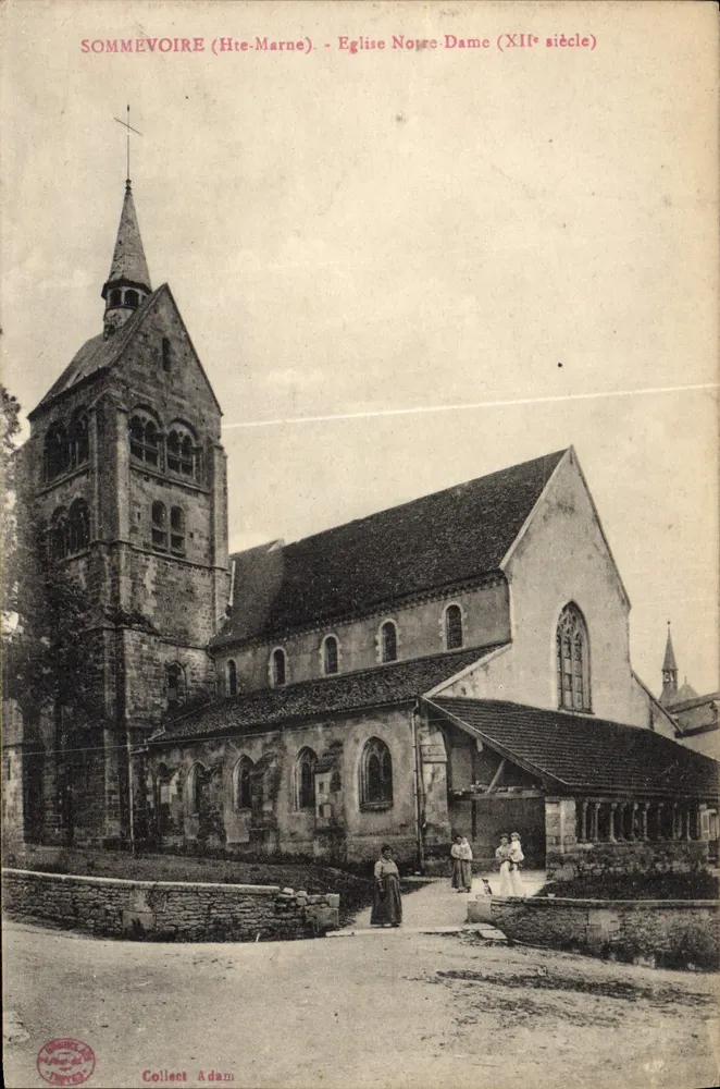 Sommevoire (Hte-Marne) — Igreja Nossa Senhora (século XII) — Collect Adam - Frente