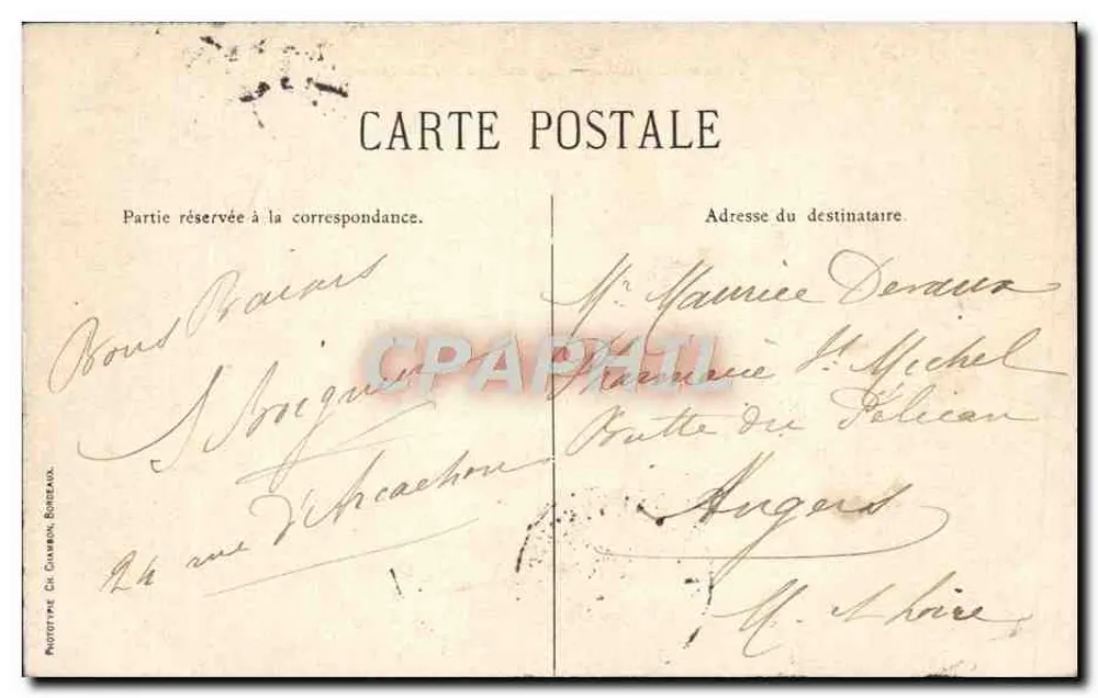 Bordeaux — Igreja de São Miguel — C.C. - Verso