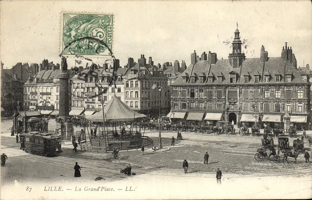 LILLE — A Grand'Place — LL. — Editora LL. n°87 - Frente