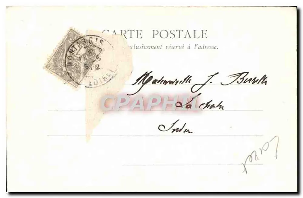 Montargis — Turm der Kirche der Madeleine — B. F., Paris, Nr. 10 - Rückseite
