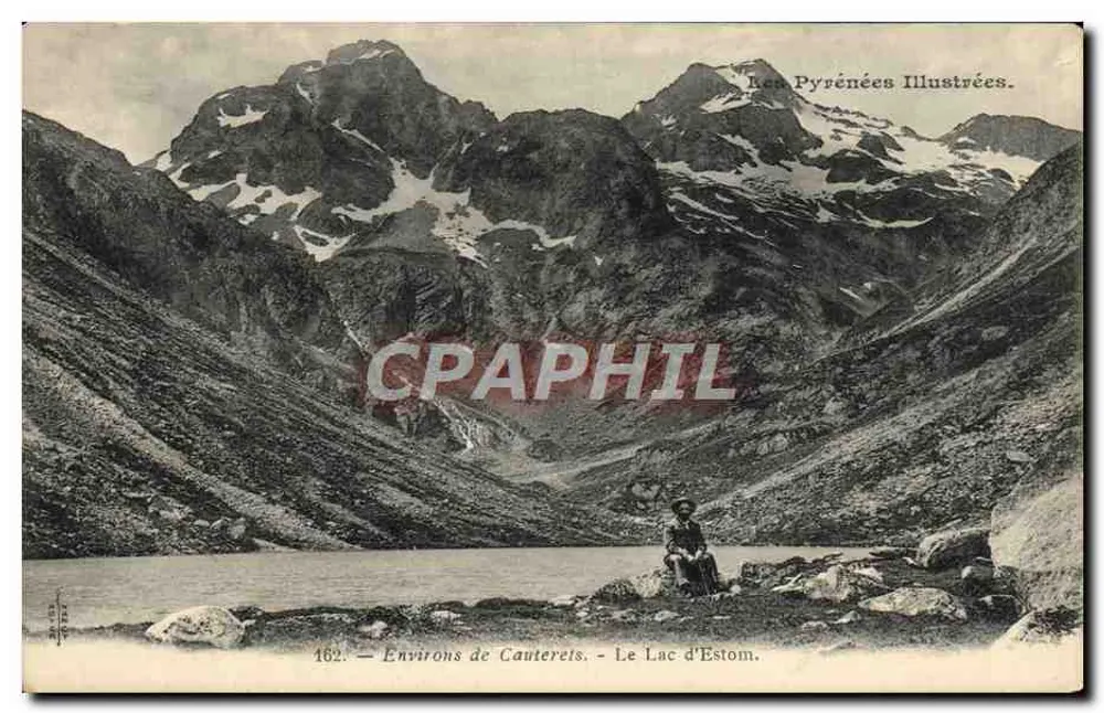 Ao redor de Cauterets — Lago de Estom — Les Pyrénées Illustrées, n°162 - Frente