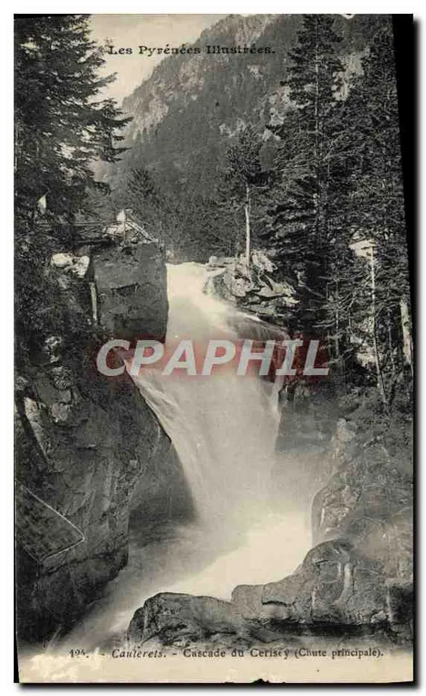 Cauterets - Cachoeira do Terisey (Cachoeira principal) — Les Pyrénées Illustrées, n° 194 - Frente