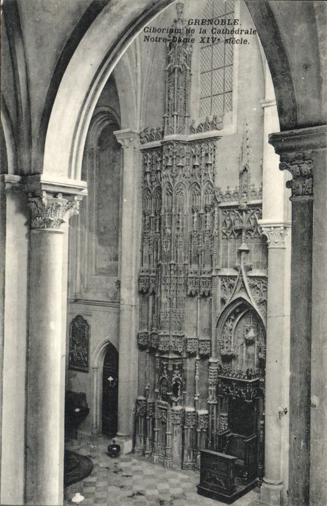 Grenoble — Ciborium der Kathedrale Notre-Dame 14. Jahrhundert — C.V. 75 - Vorderseite
