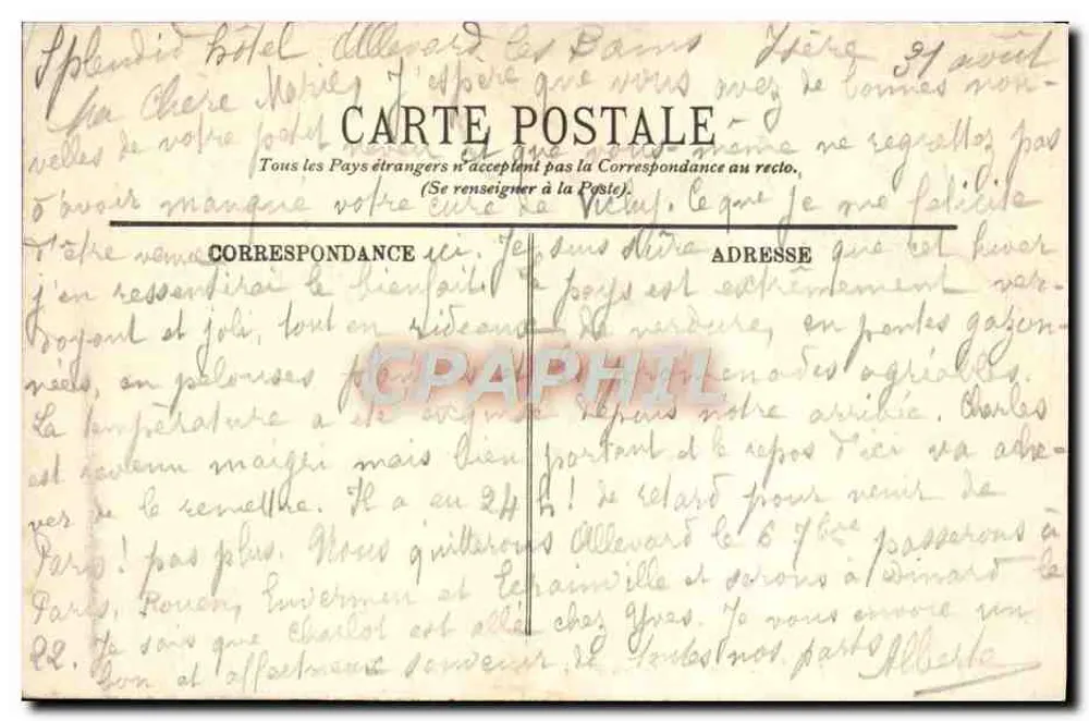 Gorges du Breda — Route de Pontcharra à Allevard — LE DAUPHINÉ — LL — n° 977 - Rückseite