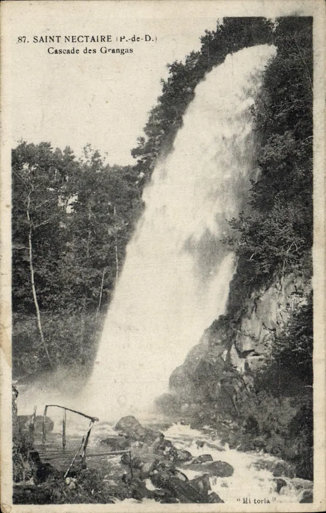 Saint-Nectaire (P.-de-D.) — Cachoeira das Grangas — editor 'Hi storia' - Frente