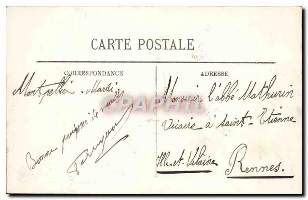 Montpellier — A Catedral — LL - Verso